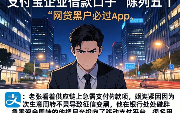 支付宝企业借款口子，陈列五个网贷黑户必过app