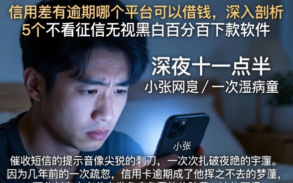 信用差有逾期哪个平台可以借钱,深入剖析5个不看征信无视黑白百分百下款软件