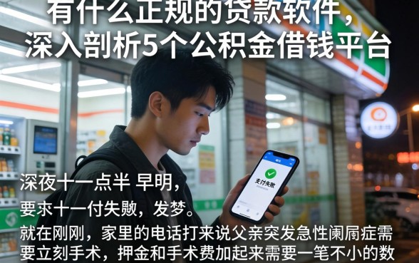 有什么正规的贷款软件，深入剖析5个公积金借钱平台