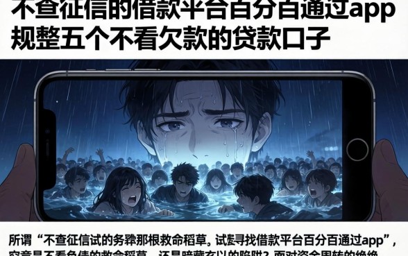 不查征信的借款平台百分百通过app，规整五个不看欠款的贷款口子