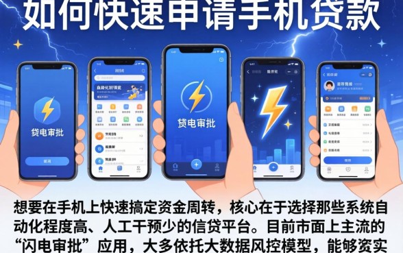 如何快速申请手机贷款，陈列五个闪电审批的app