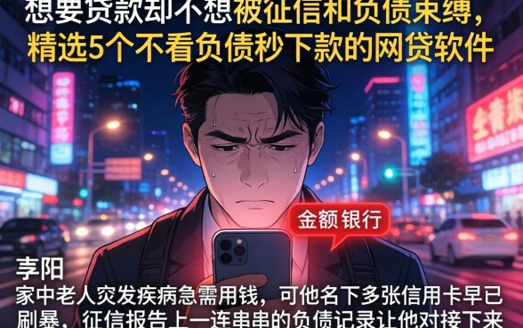 想要贷款却不想被征信和负债束缚,精选5个不看负债秒下款的网贷软件