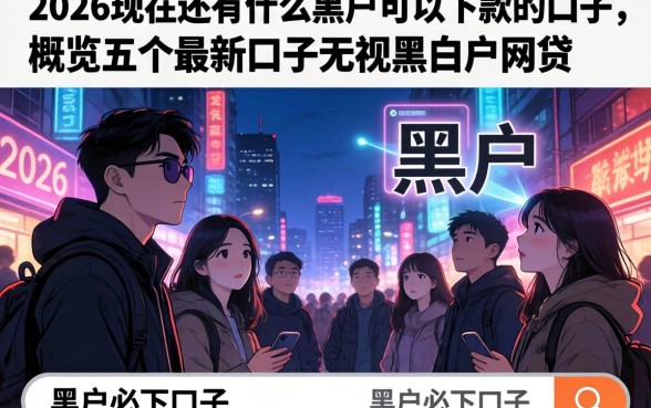 2026现在还有什么黑户可以下款的口子，概览五个最新口子无视黑白户网贷