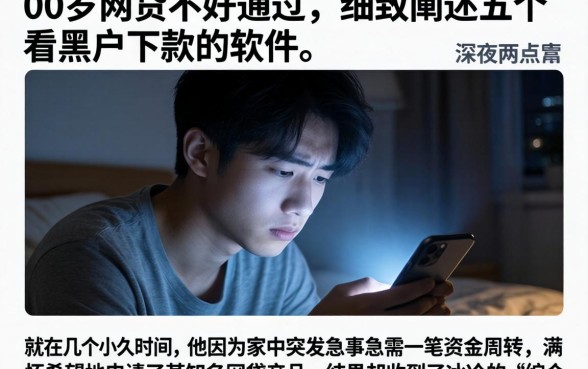 00后网贷不好通过,细致阐述五个不看黑户下款的软件