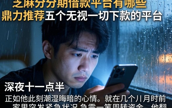 芝麻分分期借款平台有哪些，鼎力推荐五个无视一切下款的平台