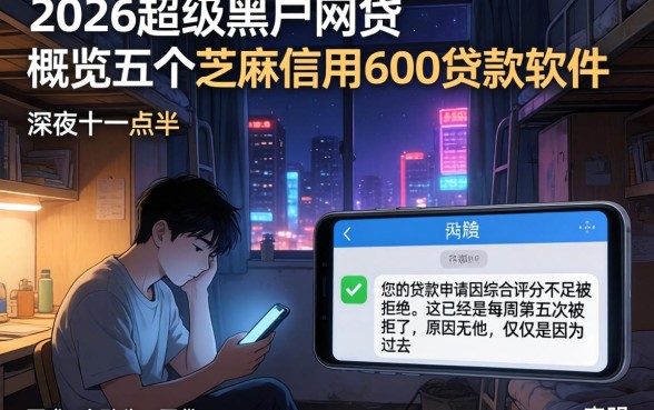 2026超级黑户网贷，概览五个芝麻信用600贷款软件