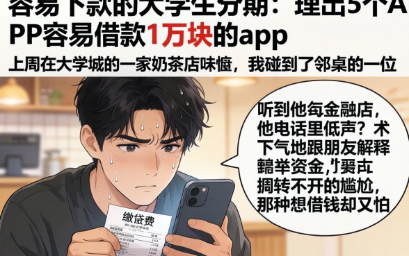 容易下款的大学生分期，理出5个APP容易借款1万块的app