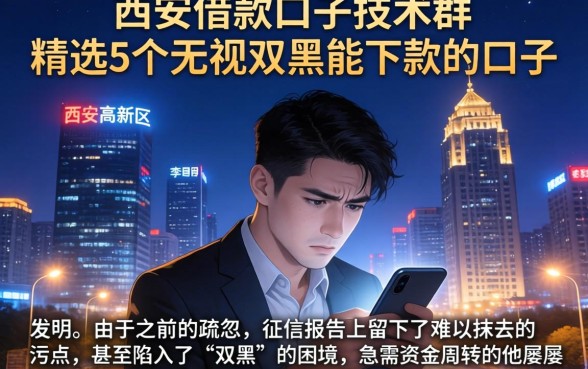 西安借款口子技术群,精选5个无视双黑能下款的口子