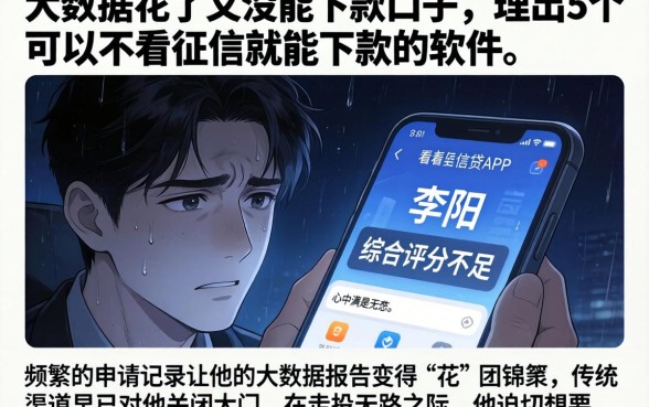 大数据花了又没能下款的口子,理出5个可以不看征信就能下款的软件