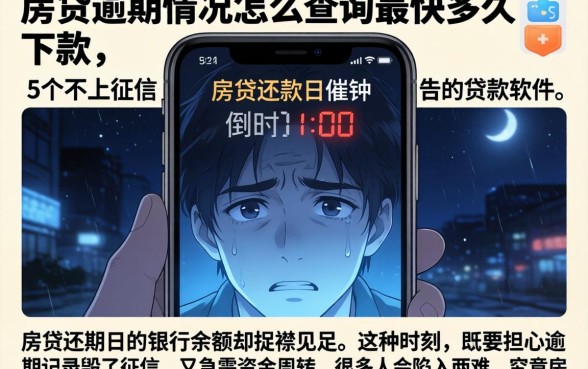 房贷逾期情况怎么查询最快多久下款，细致阐述5个不上征信报告的贷款软件