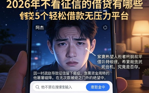 2026年不看征信的借贷有哪些，细致阐述5个轻松借款无压力平台