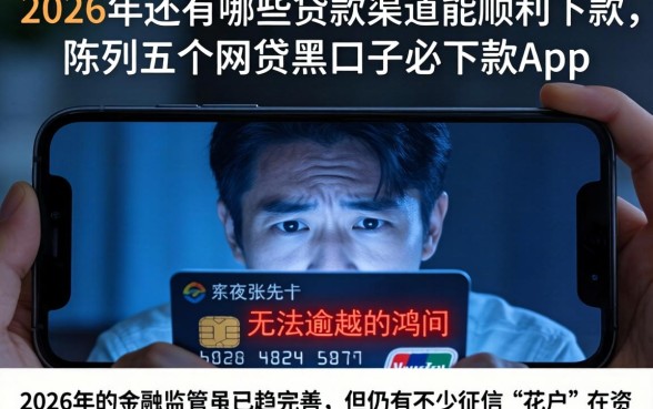 2026年还有哪些贷款渠道能顺利下款，陈列五个网贷黑口子必下款app