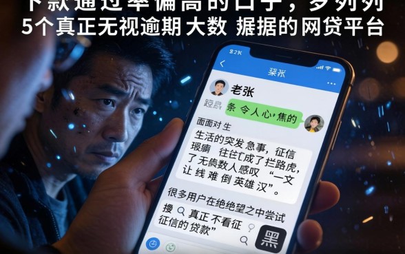 下款通过率偏高的口子，罗列五个真正无视逾期大数据的网贷平台