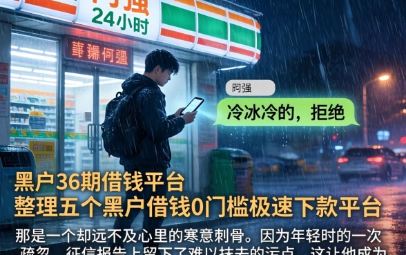 黑户36期的借钱平台，整理五个黑户借钱0门槛极速下款平台