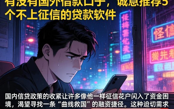 有没有国外的借款口子，诚意推荐5个不上征信的贷款软件