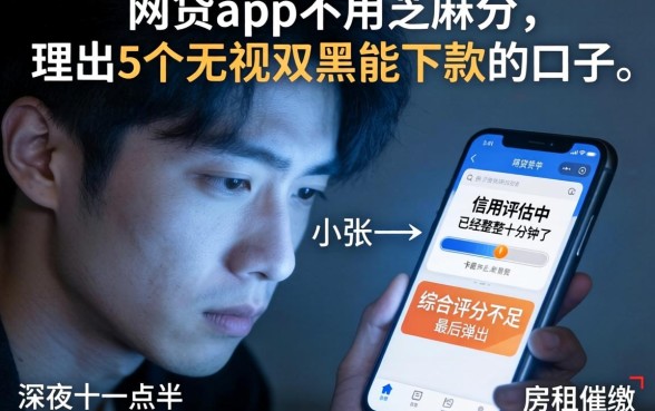 网贷app不用芝麻分的，理出5个无视双黑能下款的口子