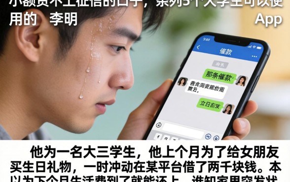 小额贷不上征信的口子,条列5个大学生可以使用的app