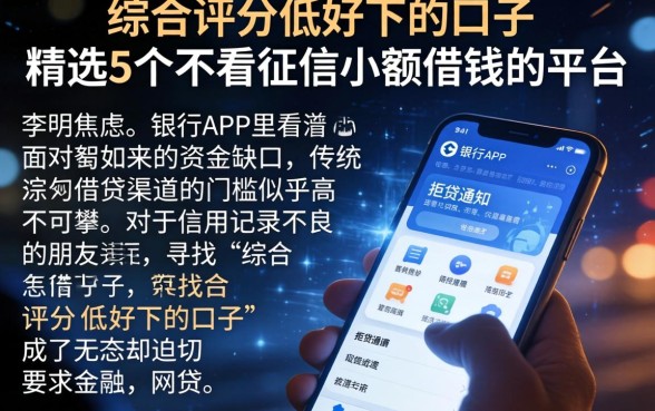 综合评分低好下的口子，精选5个不看征信小额借钱的平台