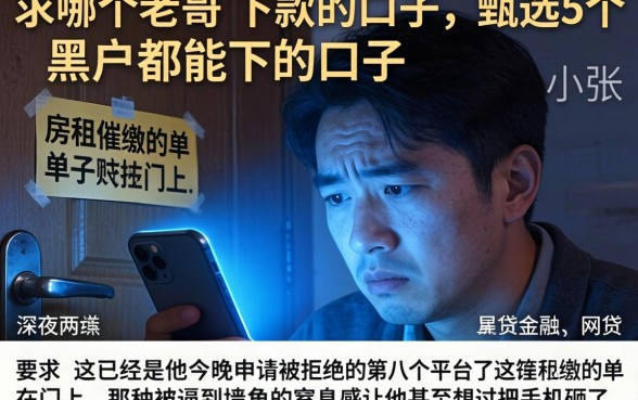求哪个老哥 下款的口子，甄选5个黑户都能下的口子