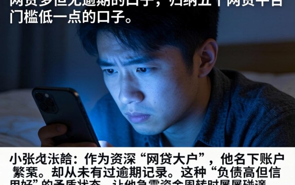 网贷多但无逾期的口子,归纳五个网贷平台门槛低一点的口子