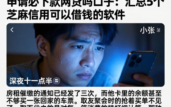 申请必下款网贷吗口子，汇总5个芝麻信用可以借钱的软件