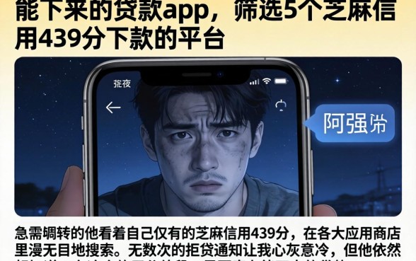 能下来的贷款app,筛选5个芝麻信用439分下款的平台