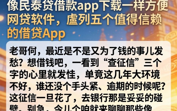 像民泰贷借款app下载一样方便的网贷软件，胪列五个值得信赖的借贷app