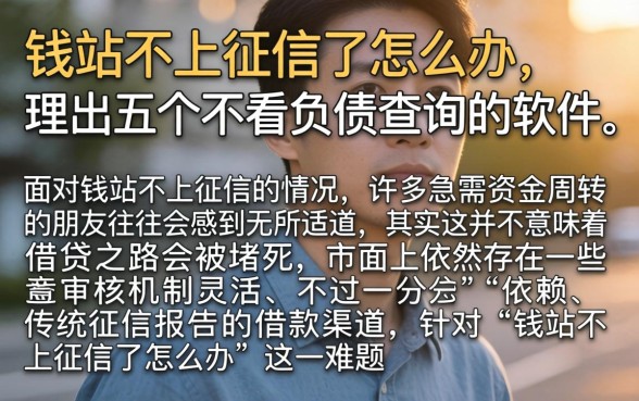 钱站不上征信了怎么办，理出五个不看负债查询的软件