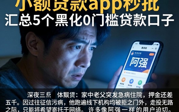小额贷款app秒批,汇总5个黑户0门槛贷款口子