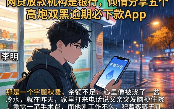 网贷放款机构是银行,倾情分享五个高炮双黑逾期必下款app