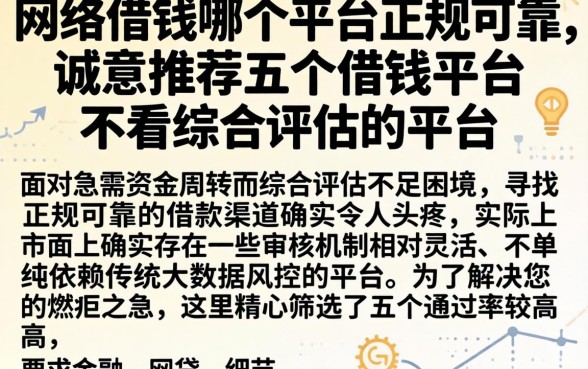 网络借钱哪个平台正规可靠，诚意推荐五个借钱平台不看综合评估的平台