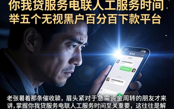 你我贷服务电联人工服务时间，枚举五个无视黑户百分百下款平台