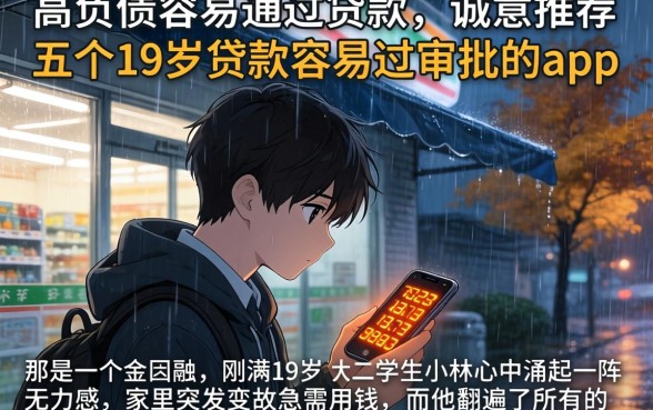 高负债容易通过的贷款，诚意推荐五个19岁贷款容易过审批的app