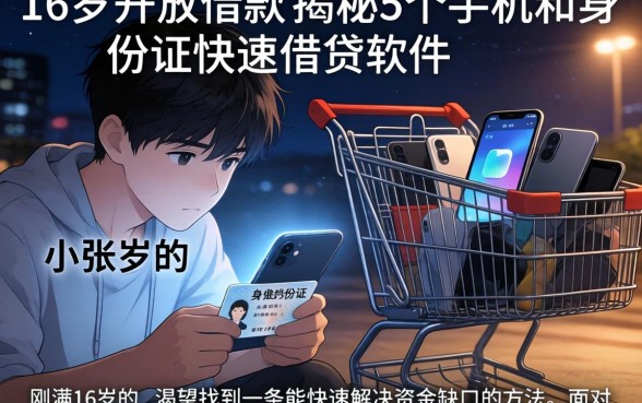 对16岁开放的借款，揭秘5个手机和身份证快速借钱软件