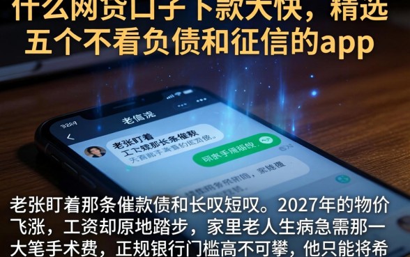 什么网贷口子下款大快，精选五个不看负债和征信的app