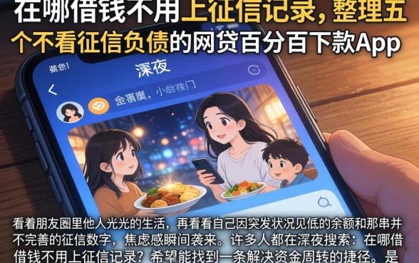 在哪借钱不用上征信记录，整理五个不看征信负债的网贷百分百下款app