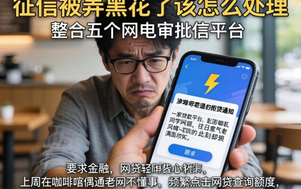 征信被弄黑花了该怎么处理,整合五个闪电审批的平台