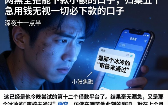 网黑全拒能下款小额的口子,归集五个急用钱无视一切必下款的口子
