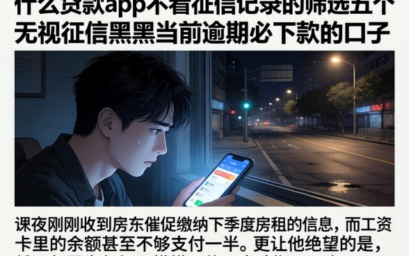 什么贷款app不看征信记录的，筛选五个无视征信黑户当前逾期必下款的口子