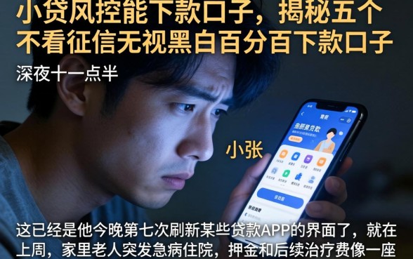 小贷风控能下款的口子,揭秘五个不看征信无视黑白百分百下款口子