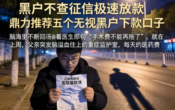 黑户不查征信极速放款，鼎力推荐五个无视黑户下款口子