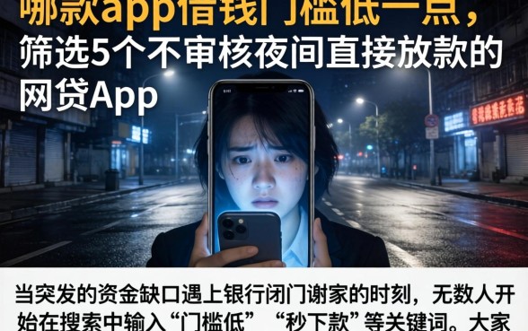 哪款app借钱门槛低一点，筛选5个不审核夜间直接放款的网贷app