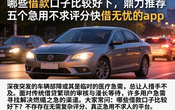 哪些借款口子比较好下,鼎力推荐五个急用不求评分快借无忧的app