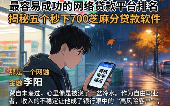 最容易成功的网络贷款平台排名,揭秘五个秒下700芝麻分贷款软件