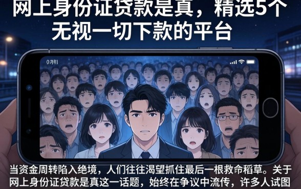 网上身份证贷款是真,精选5个无视一切下款的平台