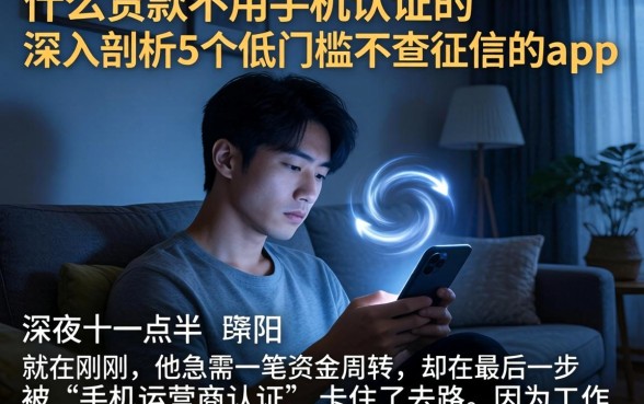 什么贷款不用手机认证的，深入剖析5个低门槛不查征信的app