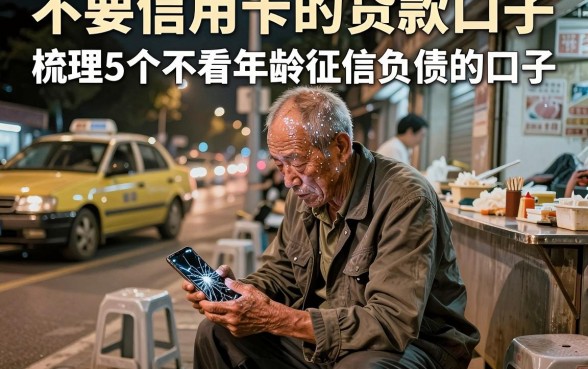 不要信用卡的贷款口子，梳理5个不看年龄征信负债的口子