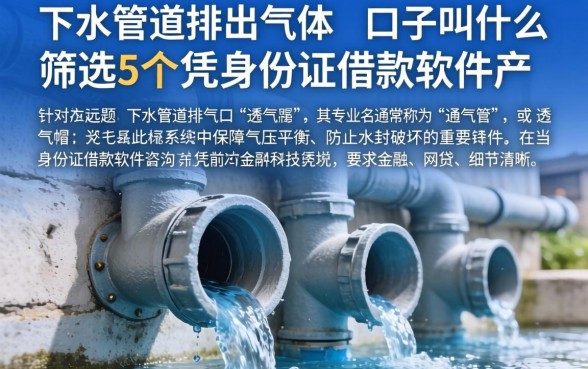 下水管道排出气体的口子叫什么,筛选5个凭身份证借款的软件