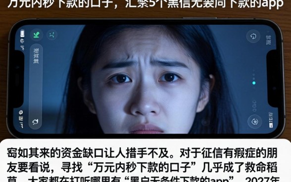 万元内秒下款的口子,汇整5个黑户无条件下款的app