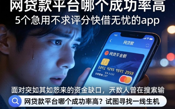 网贷款平台哪个成功率高，概括5个急用不求评分快借无忧的app